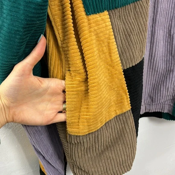 Urban Outfitters Ryder Color Blocked Corduroy Zip Jacket - Sold Out - Picture 5 of 11
